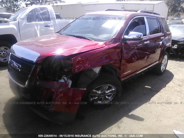 2GKFLRE38F6408078 - 2015 GMC TERRAIN SLE RED photo 2