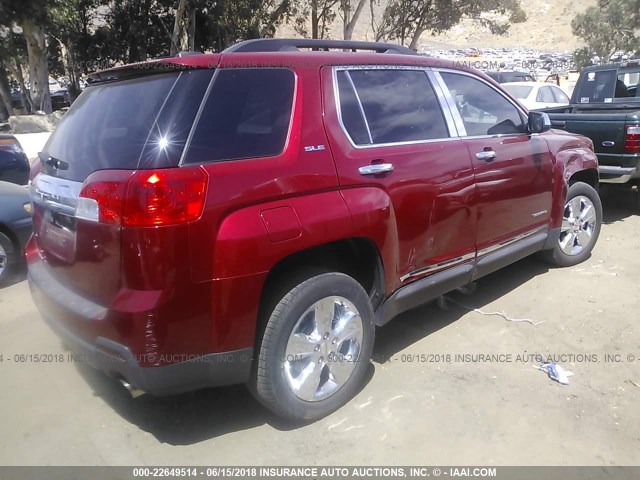 2GKFLRE38F6408078 - 2015 GMC TERRAIN SLE RED photo 4