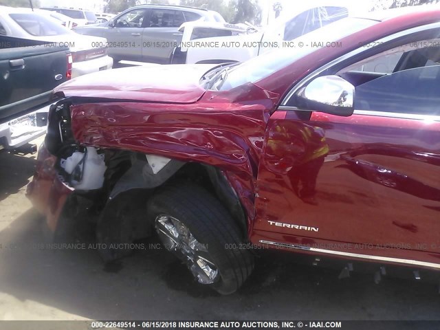 2GKFLRE38F6408078 - 2015 GMC TERRAIN SLE RED photo 6