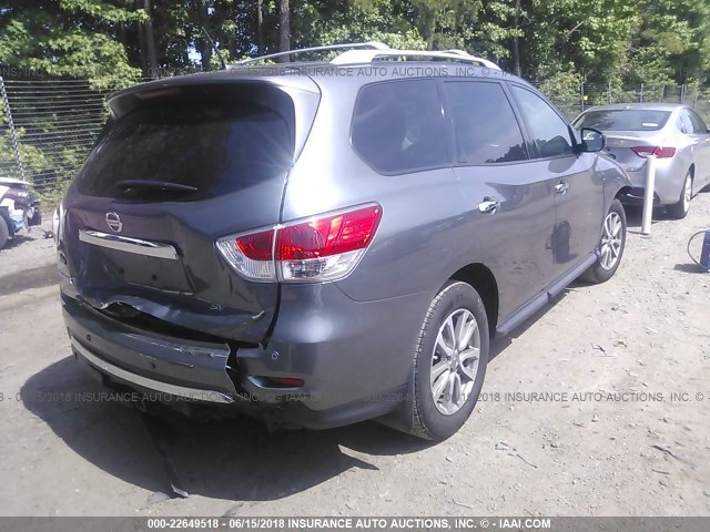 5N1AR2MN7GC641811 - 2016 NISSAN PATHFINDER S/SV/SL/PLATINUM 灰色 照片 4