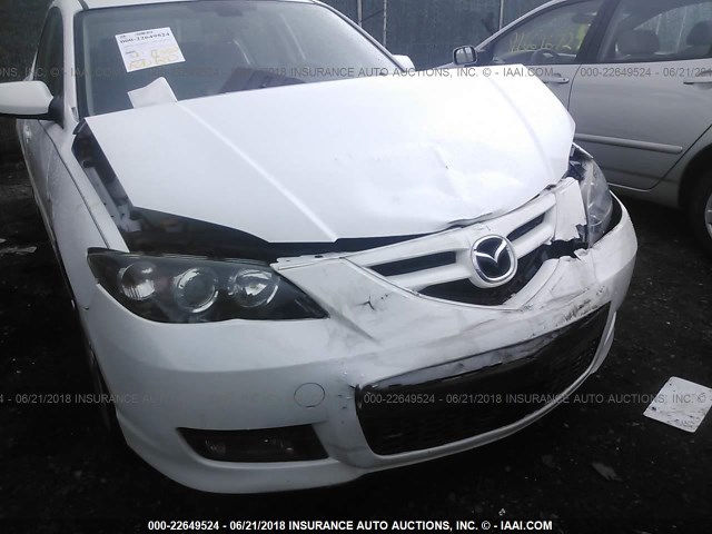 JM1BK323071635302 - 2007 MAZDA 3 S WHITE photo 6