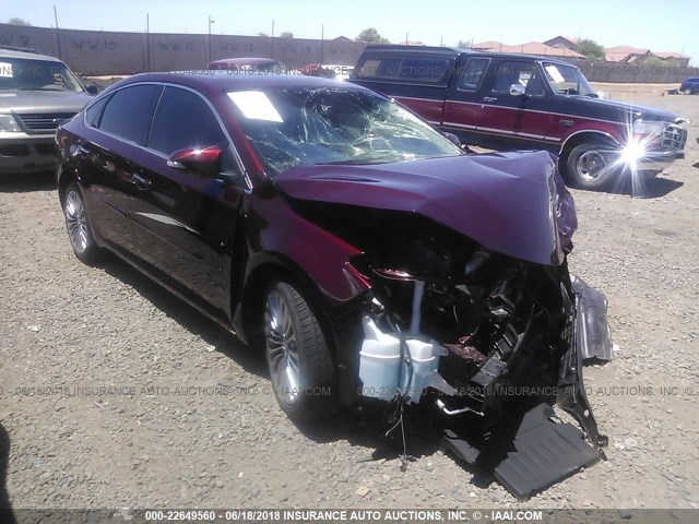 4T1BK1EB2JU271909 - 2018 TOYOTA AVALON XLE PLUS/PREMIUM/TOUR/LTD MAROON photo 1