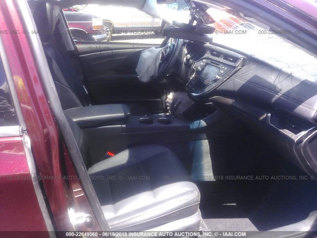 4T1BK1EB2JU271909 - 2018 TOYOTA AVALON XLE PLUS/PREMIUM/TOUR/LTD MAROON photo 5