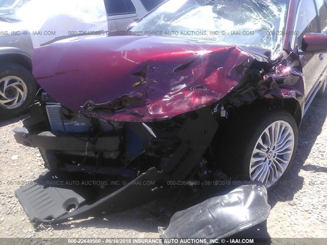 4T1BK1EB2JU271909 - 2018 TOYOTA AVALON XLE PLUS/PREMIUM/TOUR/LTD MAROON photo 6