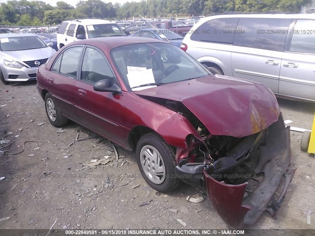 1FALP13P1VW231538 - 1997 FORD ESCORT LX/SPORT RED photo 1