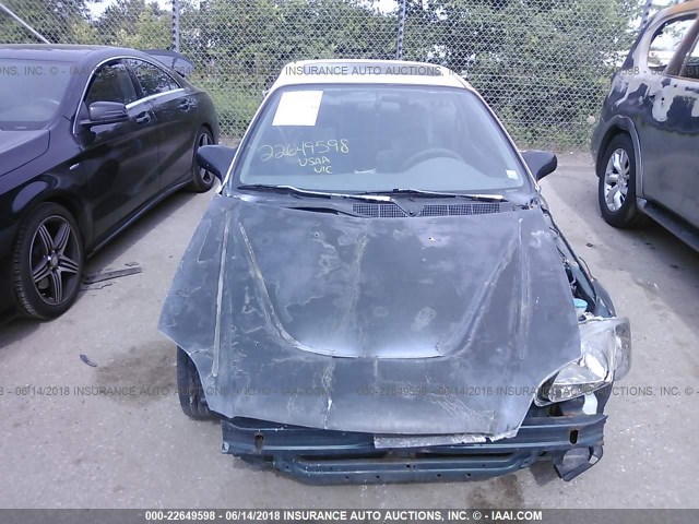 1HGEJ8245WL100234 - 1998 HONDA CIVIC EX WHITE photo 6