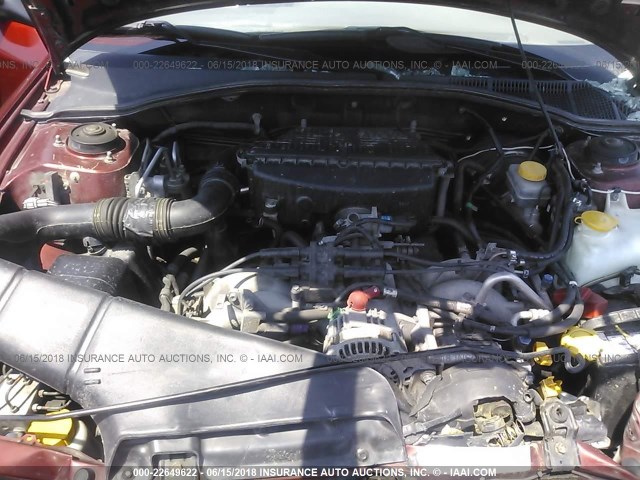 4S3BH675627605544 - 2002 SUBARU LEGACY OUTBACK AWP 栗色 照片 10