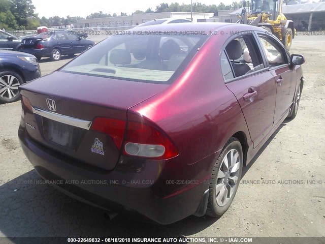 2HGFA1F92AH525630 - 2010 HONDA CIVIC EXL MAROON photo 4