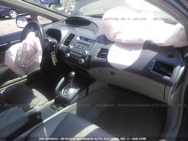 2HGFA1F92AH525630 - 2010 HONDA CIVIC EXL MAROON photo 5