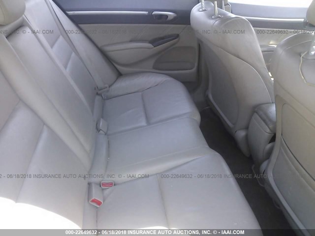 2HGFA1F92AH525630 - 2010 HONDA CIVIC EXL MAROON photo 8