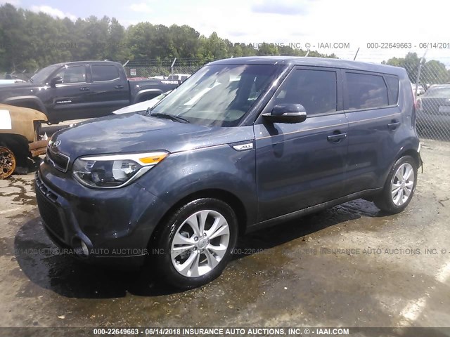 KNDJX3A58G7360713 - 2016 KIA SOUL ! BLUE photo 2