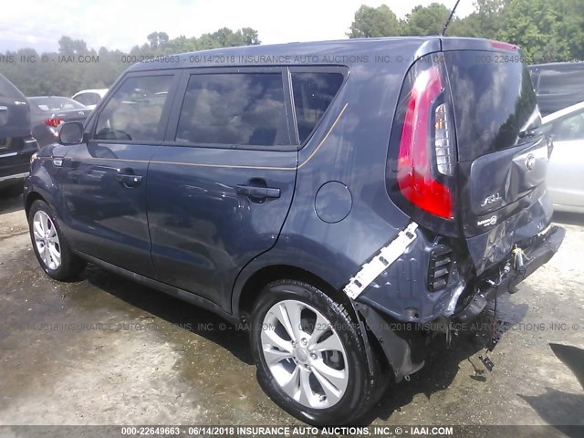 KNDJX3A58G7360713 - 2016 KIA SOUL ! BLUE photo 3