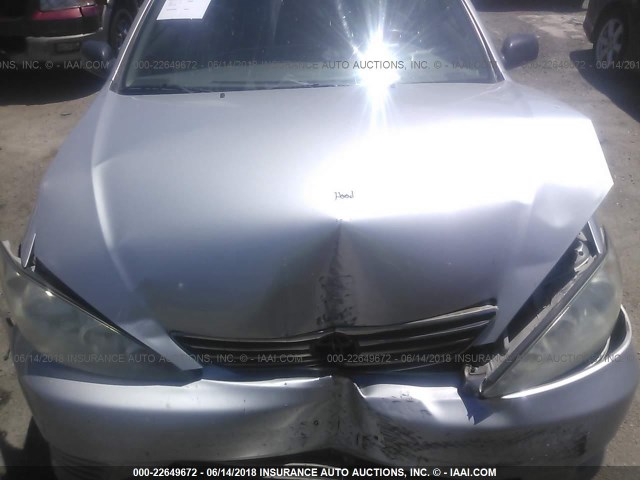 4T1BE32K26U125329 - 2006 TOYOTA CAMRY LE/XLE/SE ვერცხლისფერი ფოტო 10