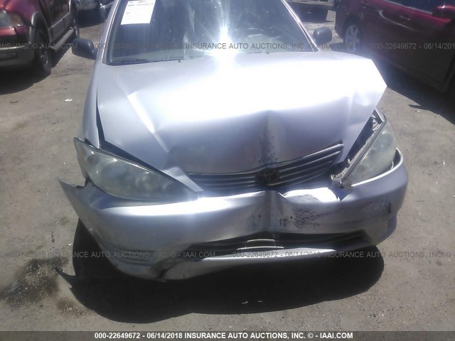 4T1BE32K26U125329 - 2006 TOYOTA CAMRY LE/XLE/SE ვერცხლისფერი ფოტო 6
