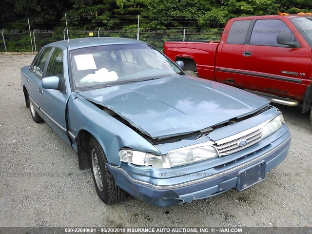 2FALP74W3PX141470 - 1993 FORD CROWN VICTORIA LX BLUE photo 6