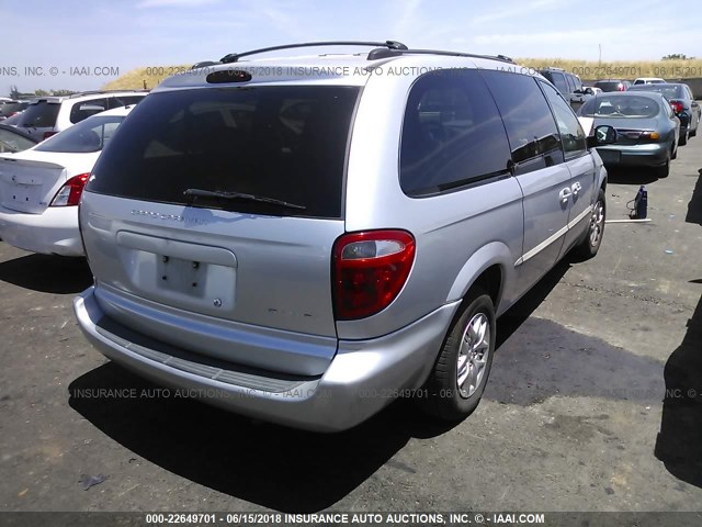 2B8GP44341R254111 - 2001 DODGE GRAND CARAVAN SPORT SILVER photo 4