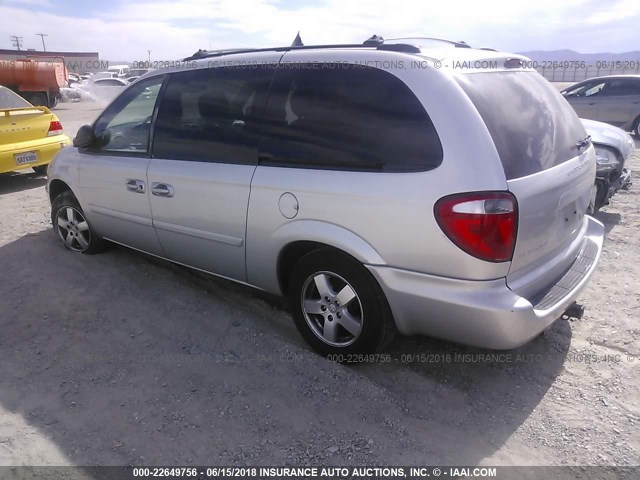 2D4GP44L15R303620 - 2005 DODGE GRAND CARAVAN SXT SILVER photo 3