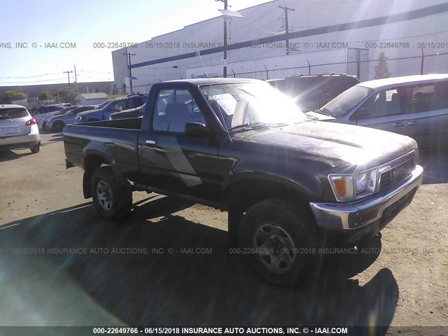 JT4VN01D6K2000231 - 1989 TOYOTA PICKUP 1/2 TON SHORT WHEELBASE DLX BLACK photo 1