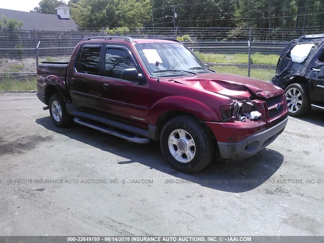 1FMZU67E02UD27943 - 2002 FORD EXPLORER SPORT TR  RED photo 1