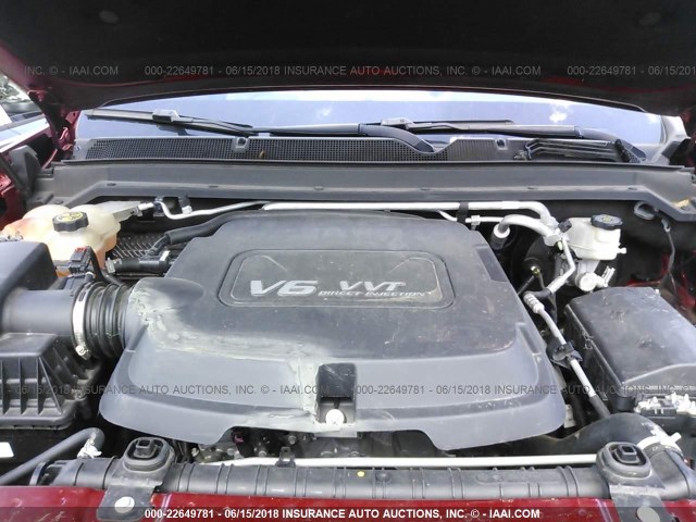 1GCHSCE33G1281426 - 2016 CHEVROLET COLORADO LT RED photo 10