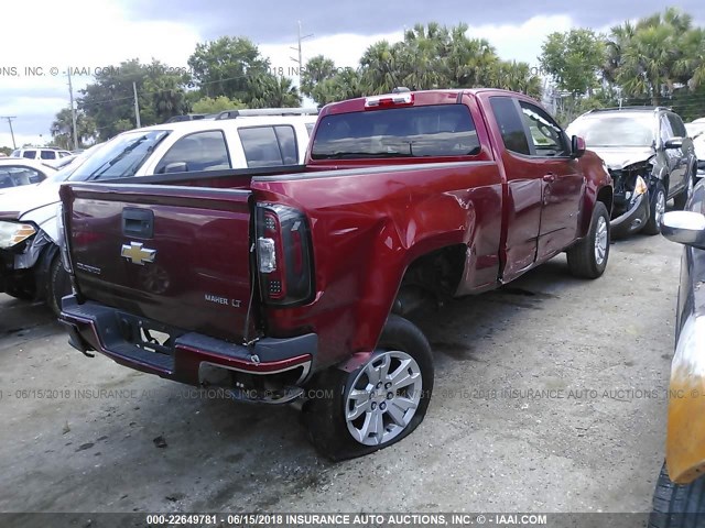 1GCHSCE33G1281426 - 2016 CHEVROLET COLORADO LT RED photo 4