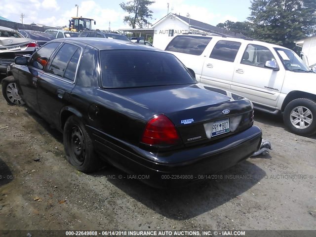 2FAFP71V68X101734 - 2008 FORD CROWN VICTORIA POLICE INTERCEPTOR BLACK photo 3