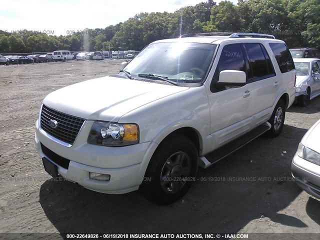 1FMFU20565LA91279 - 2005 FORD EXPEDITION LIMITED WHITE photo 2