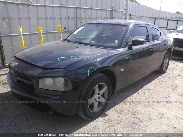 2B3KA43G88H333142 - 2008 DODGE CHARGER BLACK photo 2