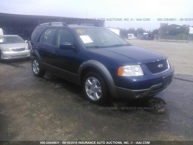 1FMDK02167GA34801 - 2007 FORD FREESTYLE SEL BLUE photo 1