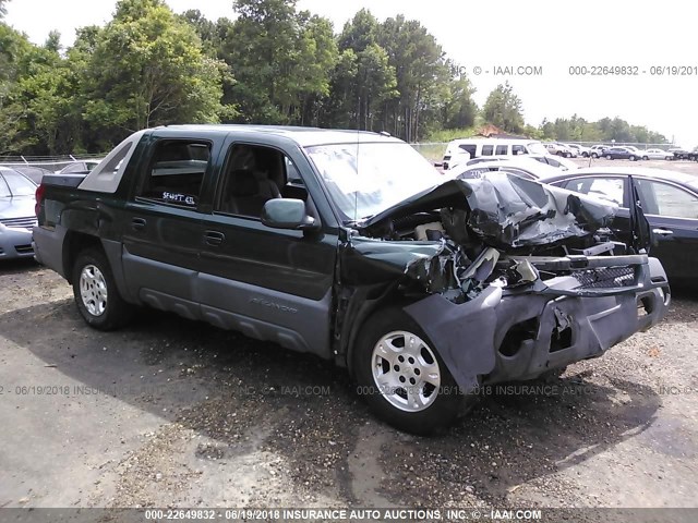 3GNEC13T33G104482 - 2003 CHEVROLET AVALANCHE C1500 GREEN photo 1