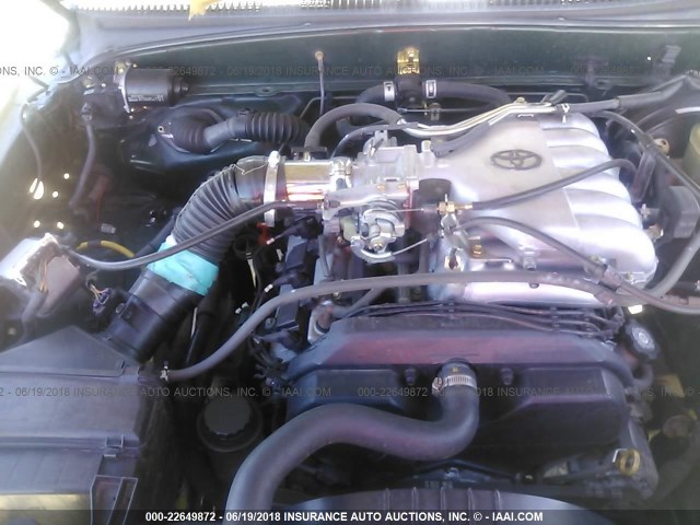 4TASN92N7YZ629846 - 2000 TOYOTA TACOMA XTRACAB PRERUNNER მწვანე ფოტო 10