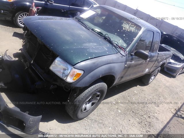 4TASN92N7YZ629846 - 2000 TOYOTA TACOMA XTRACAB PRERUNNER მწვანე ფოტო 2