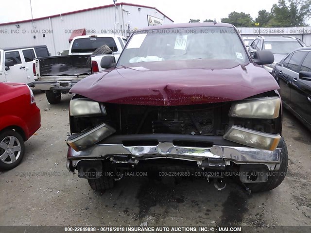 2GCEK13T261162429 - 2006 CHEVROLET SILVERADO K1500 RED photo 6