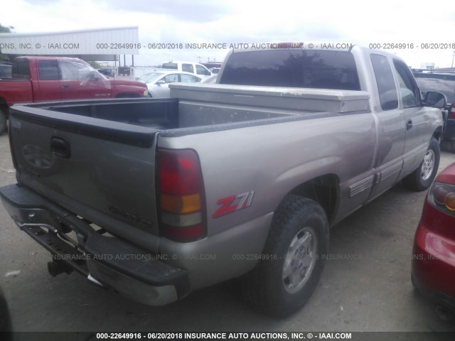 2GCEK19T5X1190069 - 1999 CHEVROLET SILVERADO K1500 TAN photo 4