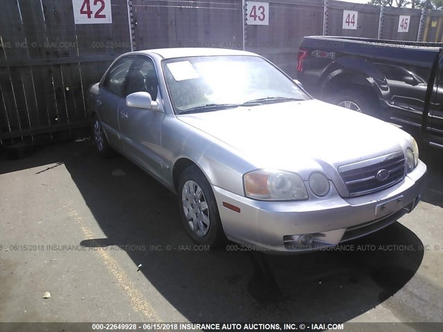 KNAGD126045367934 - 2004 KIA OPTIMA LX/EX SILVER photo 1