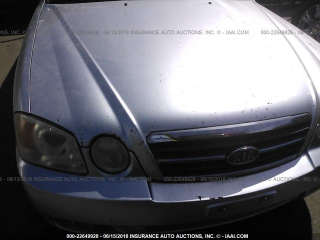 KNAGD126045367934 - 2004 KIA OPTIMA LX/EX SILVER photo 6