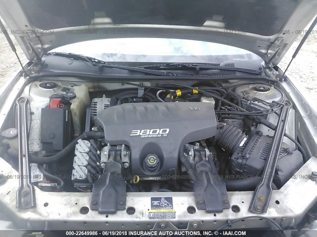 2G4WB52K921251392 - 2002 BUICK REGAL LS 银色 照片 10