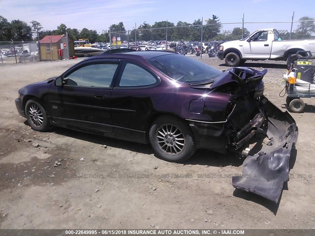 1G2WR12142F221620 - 2002 PONTIAC GRAND PRIX GTP PURPLE photo 3