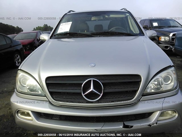 4JGAB54E62A322653 - 2002 MERCEDES-BENZ ML 320 SILVER photo 6