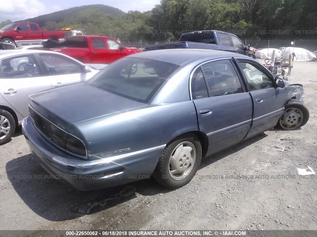 1G4CW52KXY4111260 - 2000 BUICK PARK AVENUE  BLUE photo 4