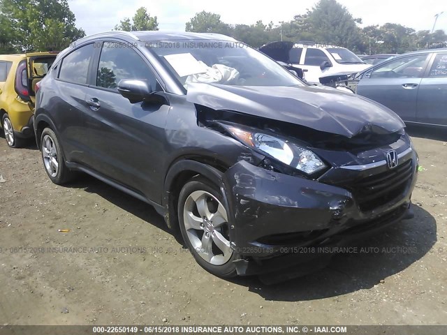 3CZRU5H70GM722659 - 2016 HONDA HR-V EXL GRAY photo 1