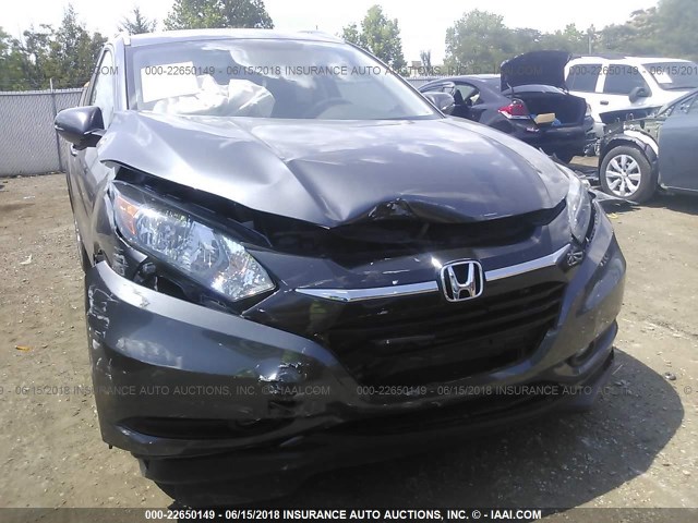 3CZRU5H70GM722659 - 2016 HONDA HR-V EXL GRAY photo 6