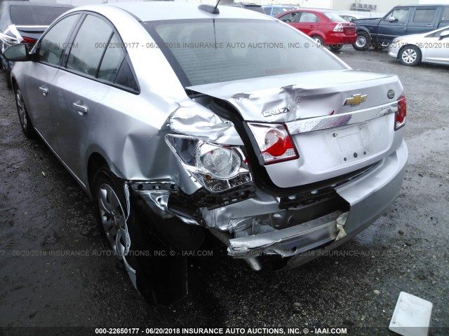 1G1P15SH8F7226288 - 2015 CHEVROLET CRUZE L SILVER photo 6