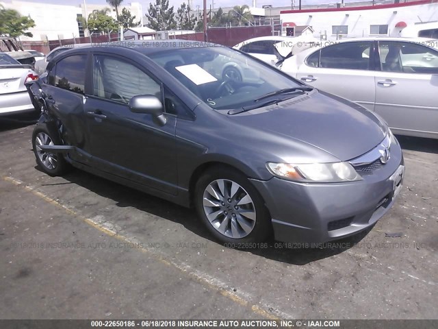 19XFA1F90AE067192 - 2010 HONDA CIVIC EXL GRAY photo 1