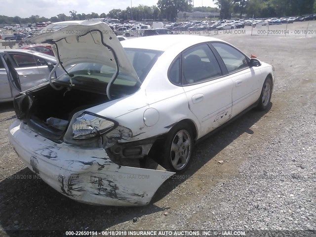 1FAFP55U73A277747 - 2003 FORD TAURUS SES WHITE photo 4