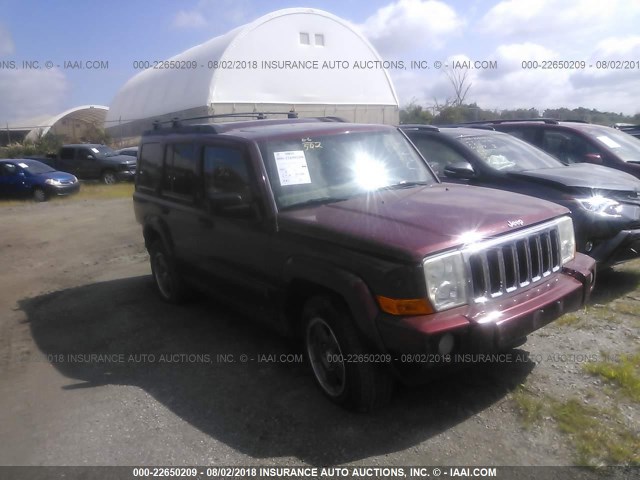 1J8HG48K08C112750 - 2008 JEEP COMMANDER SPORT ბურგუნდია ფოტო 1