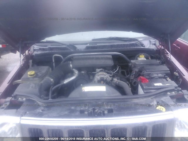 1J8HG48K08C112750 - 2008 JEEP COMMANDER SPORT ბურგუნდია ფოტო 10