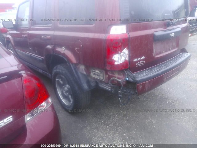 1J8HG48K08C112750 - 2008 JEEP COMMANDER SPORT ბურგუნდია ფოტო 6
