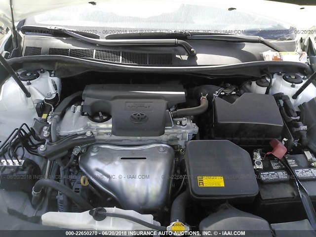 4T1BF1FK8FU909204 - 2015 TOYOTA CAMRY LE/XLE/SE/XSE WHITE photo 10