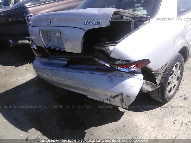 1YVGF22C125281533 - 2002 MAZDA 626 LX SILVER photo 6